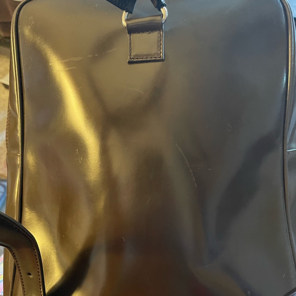 Gucci Brown Backpack with Boxy Design and Embossed Logo - Picture 2 of 8